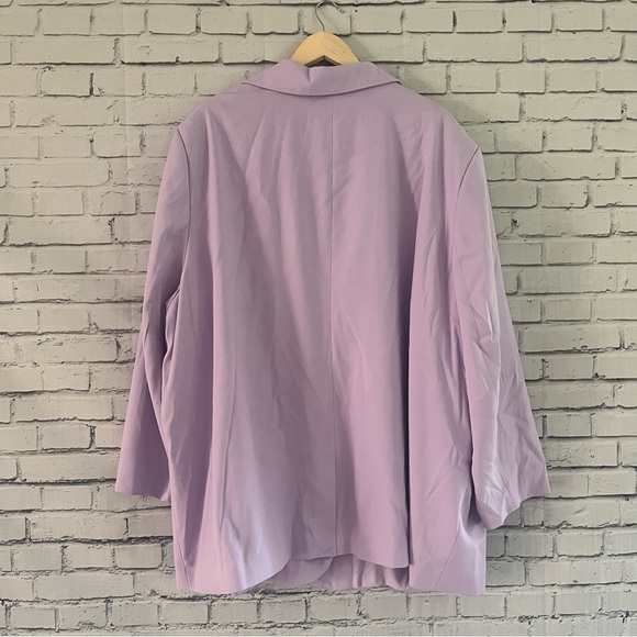 Future Collective‎ Purple Lilac Lavender Oversized Blazer - Picture 2 of 4